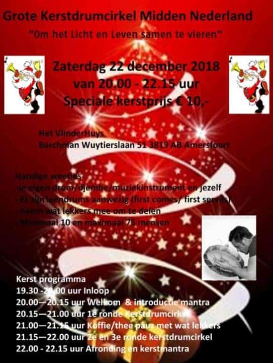 Grote Kerst Drumcirkel Midden Nederland 22 december 2018
