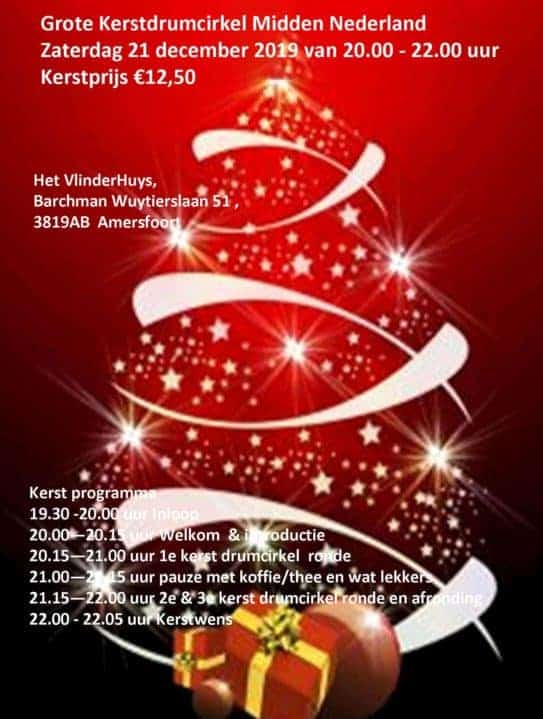 Grote Kerst Drumcirkel Midden Nederland 21 december 2019