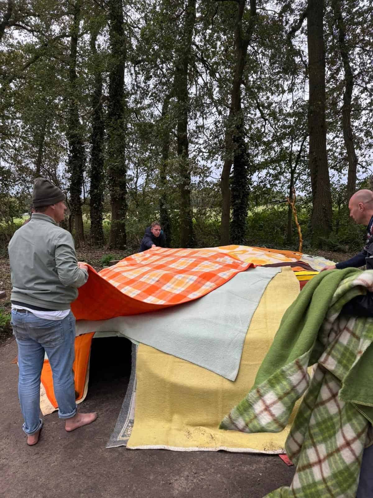 Mannen zweethutceremonie 16 maart 2025